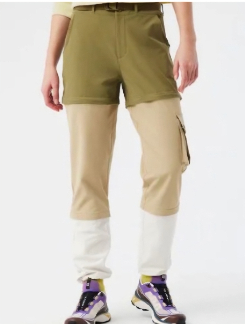 Outdoor Voices RecTrek Zip-Off Pants - Stretch Nylon - Size Medium 30" Inseam